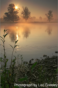 picture of sunset by Leo Greeley